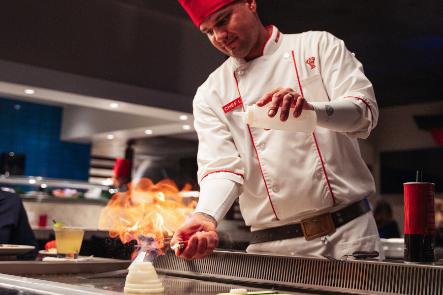 Benihana hibachi chef