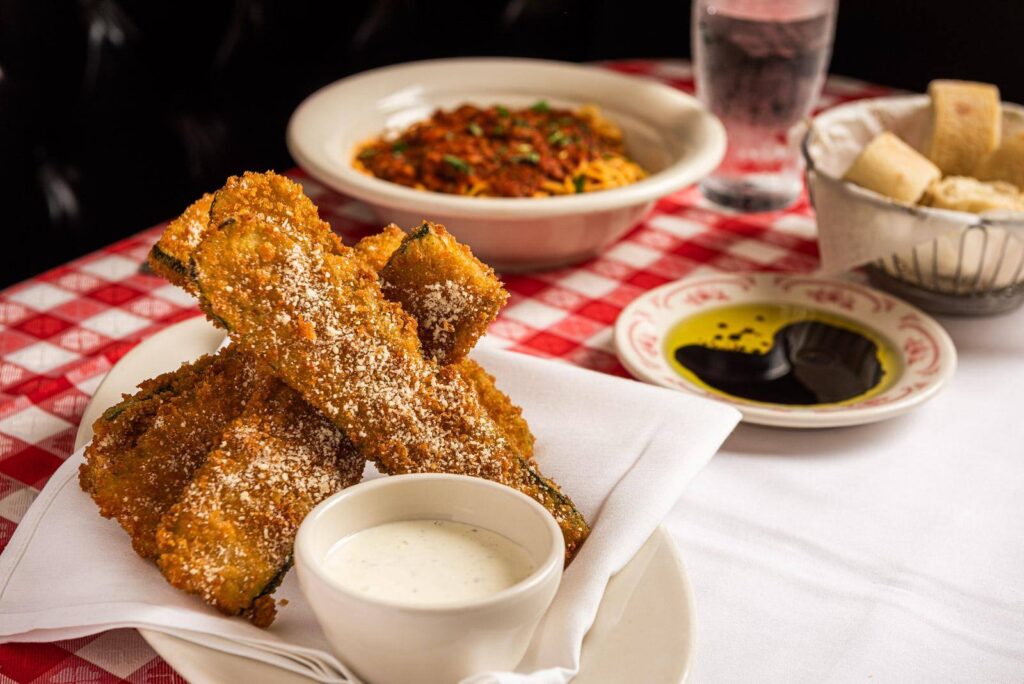 Appetizers on table