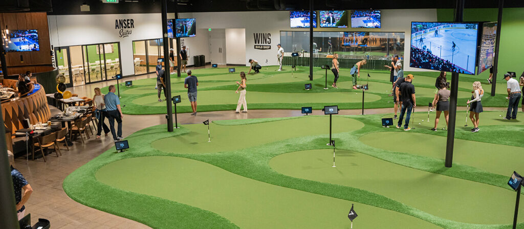 Interior View of Putting World